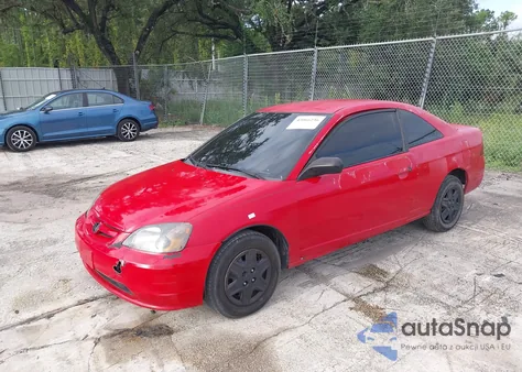 2003 Honda Civic Lx z USA, uszkodzony, nr VIN 1HGEM21553L045035
